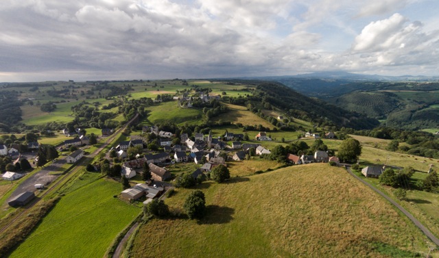 Lugarde en vue aérienne