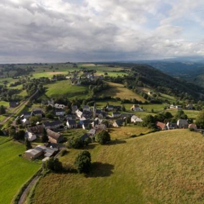 Lugarde en vue aérienne